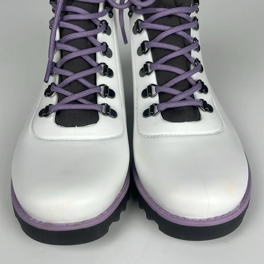 Jambu Rainey Hiker White and Purple Ankle Boots‎ / SZ 8.5